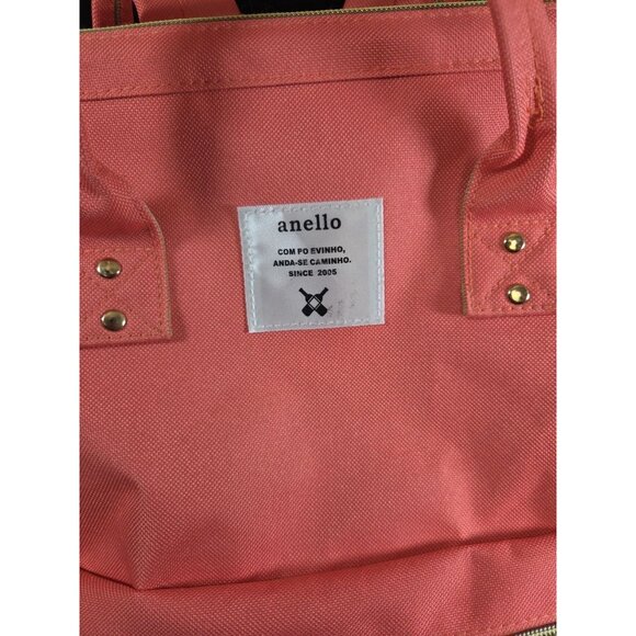 Anello Backpack Daypack Clasp Large Capacity Coral Pink Bag Ladies - Picture 2 of 6